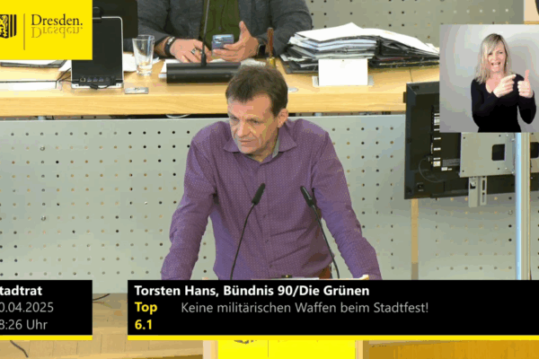 Rede Torsten Hans zum Thema Bundeswehr auf dem Stadtfest?